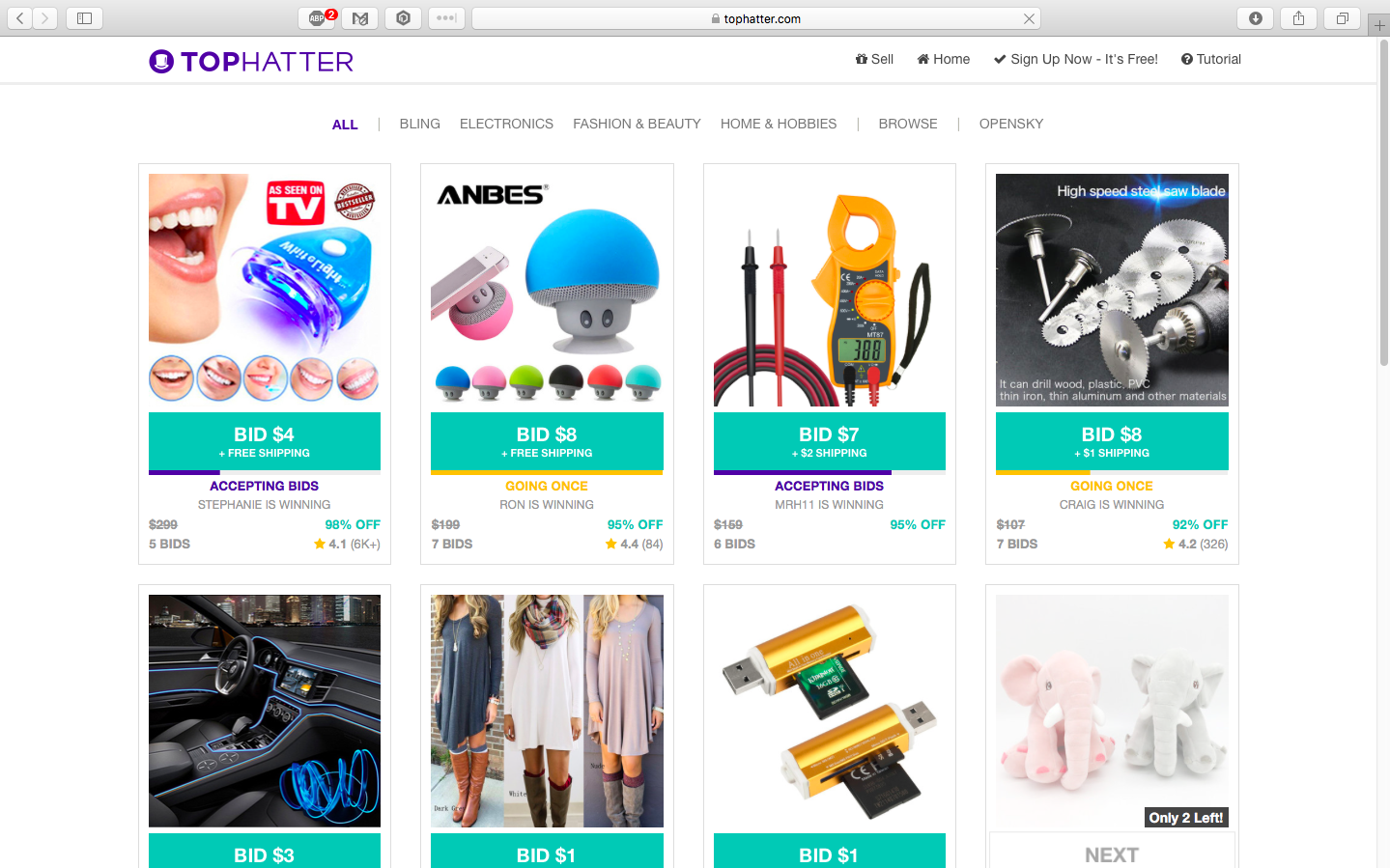 TOPHATTER 新一代竞拍电商平台 Topworker跨境客 个人跨境优质信息分享